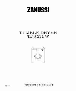 Zanussi Clothes Dryer TDS 281 W-page_pdf